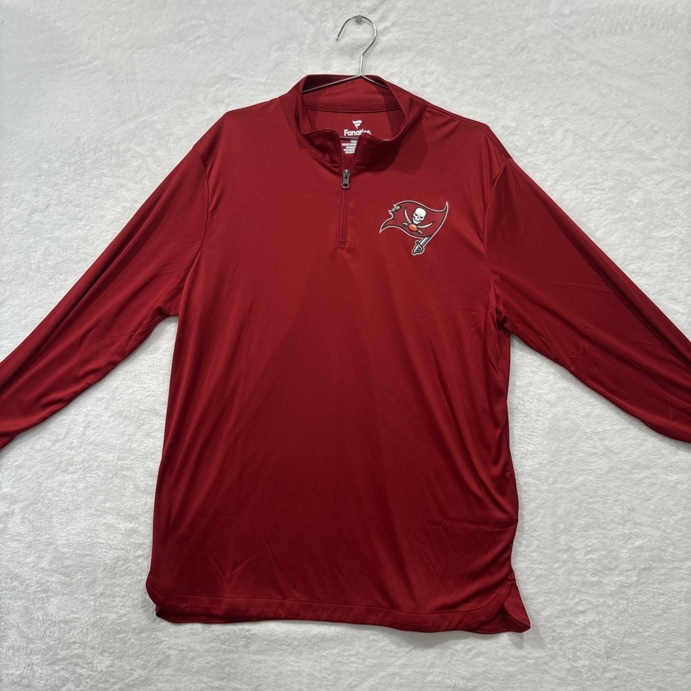Fanatics Team Wear, Performance , Tampa Bay Buccaneers, Red, 1/4 Zip